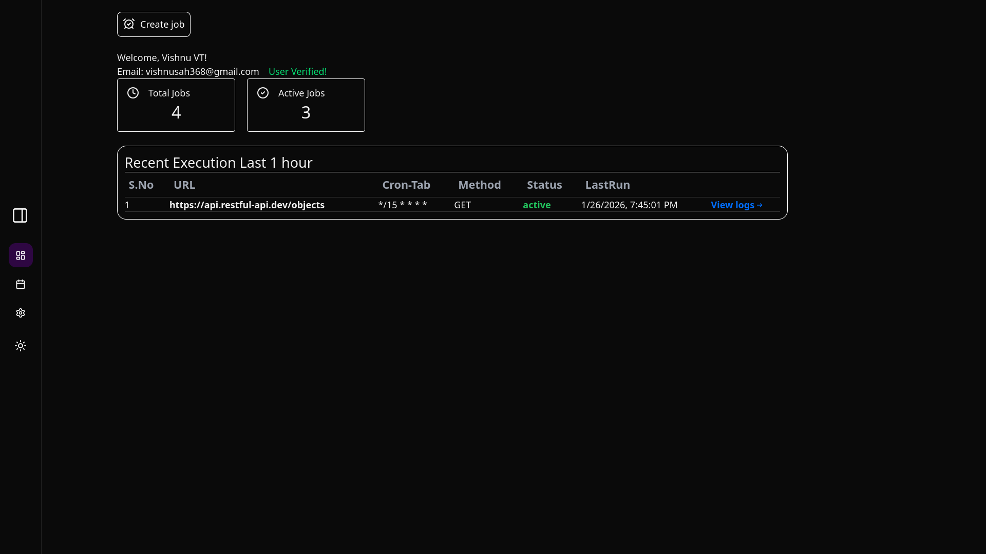 Cron-job URL Monitoring & Scheduler - 1