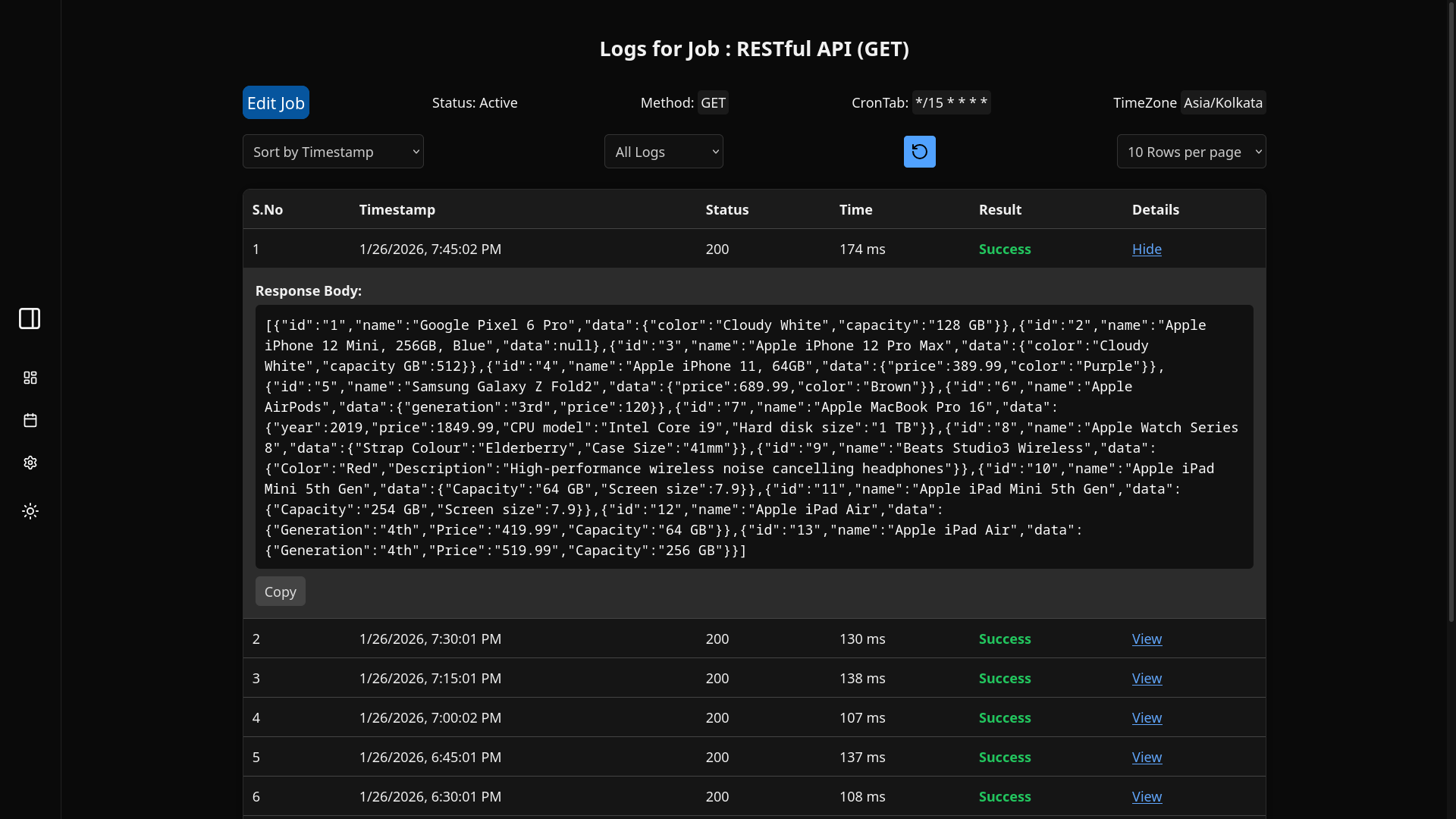 Cron-job URL Monitoring & Scheduler - 3